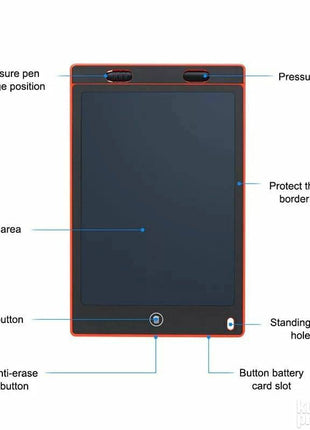 LCD tablet 12 inci piši briši za decu