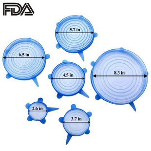 Rastegljivi silikonski poklopci 6 kom.