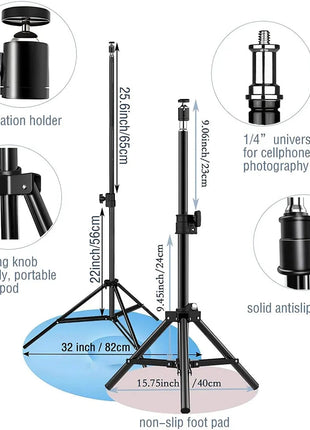 Ring light sa stalkom i 3 držača za telefon 35cm 45cm 55cm